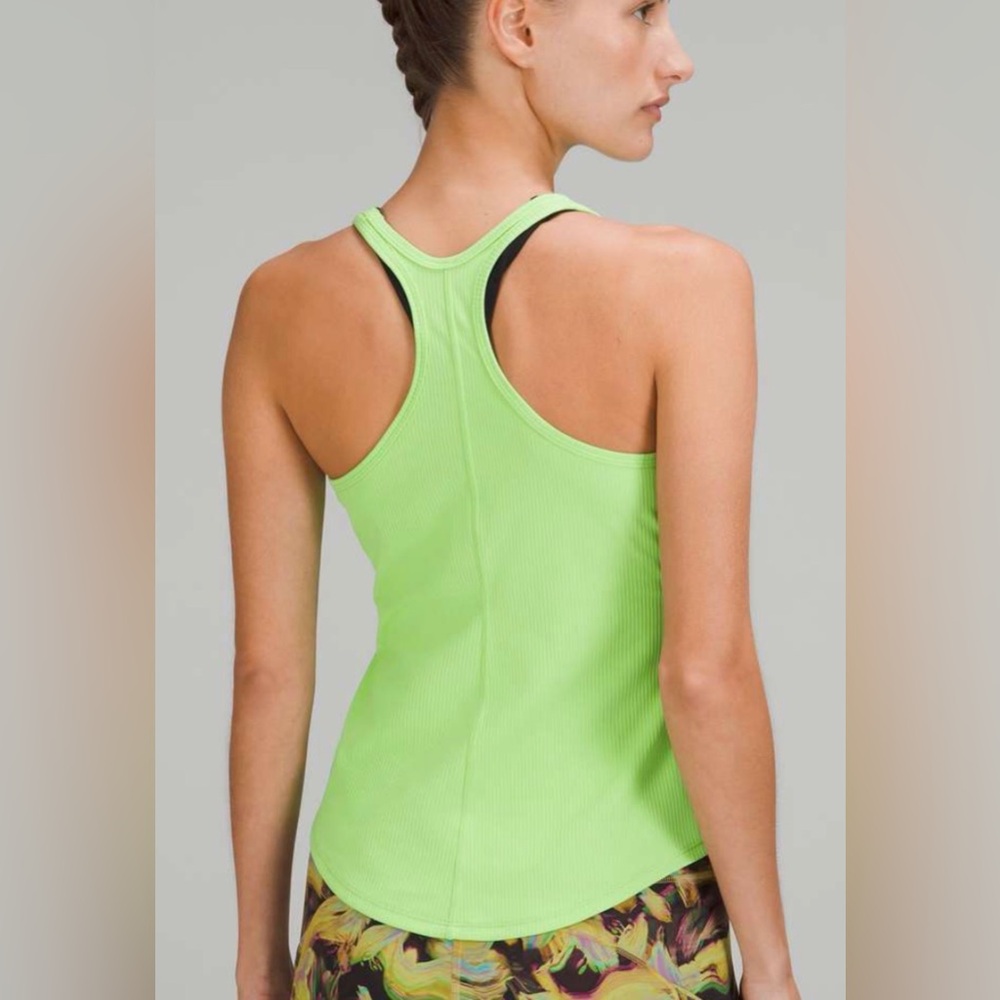 Lululemon Base Pace Ribbed Tank Top
Scream Green Light size 4 EUC neon yellow